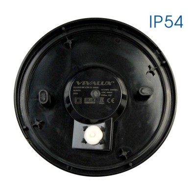 LED плафониера ELLIS/R LED ∙ 12W ∙ черен ∙ 4000K ∙ IP54