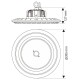 Индустриално осветително тяло SCI-FI LED ∙ 200W ∙ 60D ∙ 5000K ∙ IP65