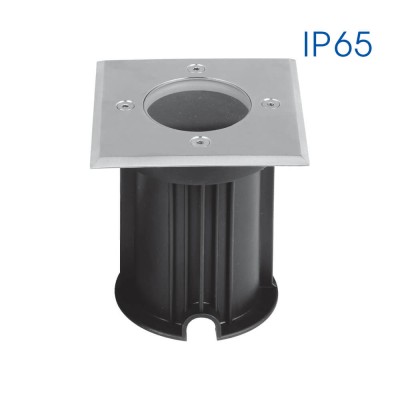 Осветително тяло за земя ORADEA/SQ ∙ 1 x GU10 ∙ никел мат ∙ IP65