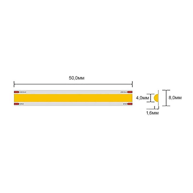 LED лента ELIT LED ∙ 320 COB ∙ 24VDC ∙ 6400K ∙ 5м