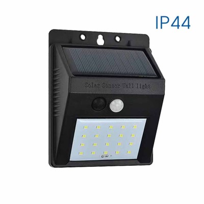 Соларен LED аплик със сензор PIN SOLAR LED ∙ 0.55W ∙ 110lm ∙ PIR ∙ 4000K ∙ IP44