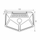 Соларен LED аплик със сензор VAST SOLAR LED ∙ 0.7W ∙ 150lm ∙ PIR ∙ 4000K ∙ IP44