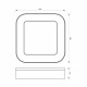 LED плафониера DOLCE/SQ LED ∙ 15W ∙ черен ∙ 4000K ∙ IP65 LED плафониера DOLCE/SQ LED ∙ 15W ∙ черен ∙ 4000K ∙ IP65