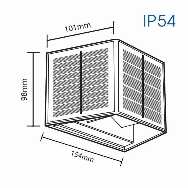 Соларен LED аплик IKAR SOLAR LED ∙ 4W ∙ 70lm ∙  4000K ∙ IP54